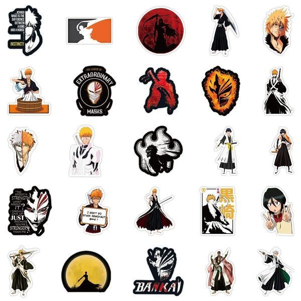 Вінілові стікери наліпки Bleach Блич 10шт а138/10 фото
