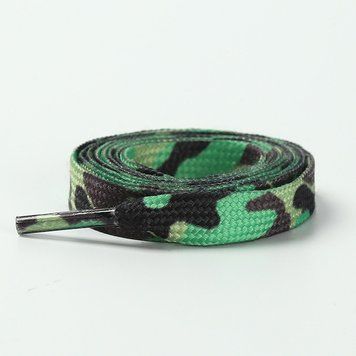 Шнурки кольорові, Зелений Камуфляж, ширина 9мм С1_8_120 фото