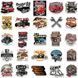 Виниловые стикеры наклейки Muscle car retro 10 шт а205/10 фото 4