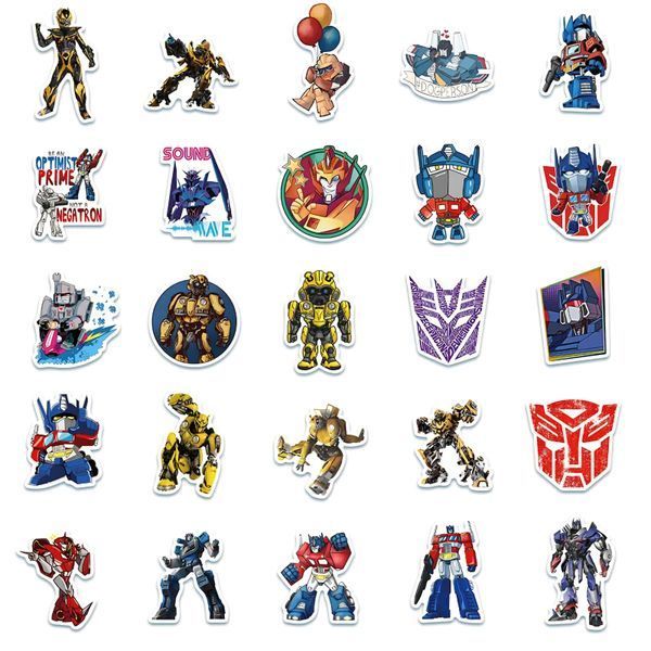 Вінілові стікери наклейки Transformers 10 шт а151/10 фото