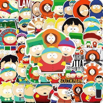 Виниловые стикеры наклейки Южный парк South park 10 шт а091/10 фото