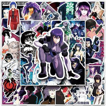 Виниловые стикеры наклейки Ghost in shell 10 шт а190/10 фото