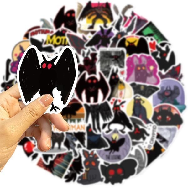 Вінілові стікери наліпки Mothman 10шт а122/10 фото