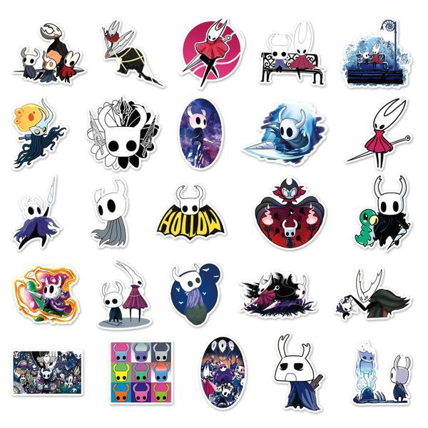Вінілові стікери наклейки Hollow Knight 10 шт а159/10 фото