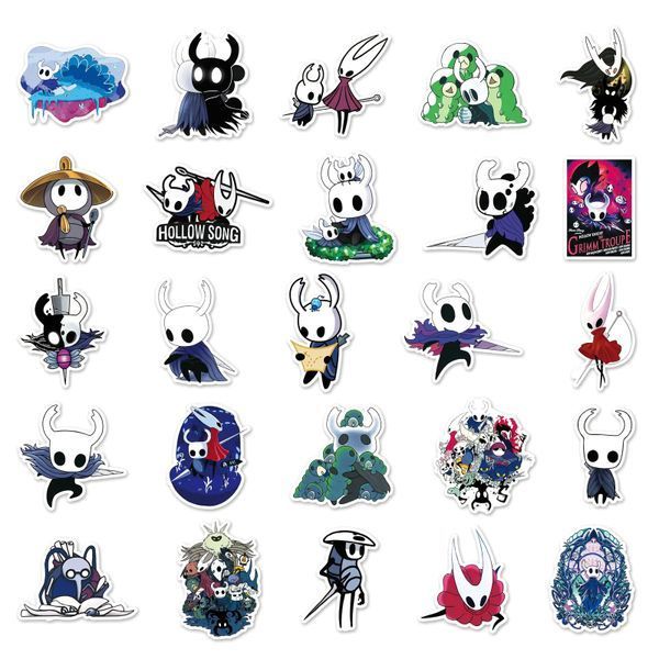 Вінілові стікери наклейки Hollow Knight 10 шт а159/10 фото