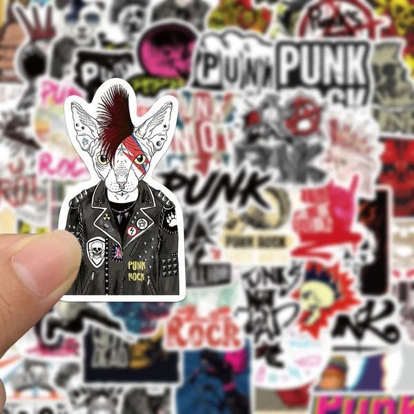 Виниловые стикеры наклейки Heavy Metal Punk 10 шт а197/10 фото