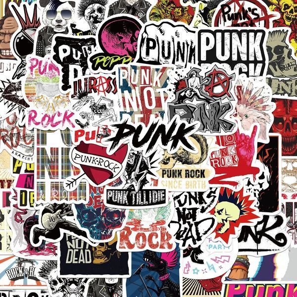 Виниловые стикеры наклейки Heavy Metal Punk 10 шт а197/10 фото