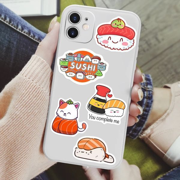 Виниловые стикеры наклейки Sushi Суши 10 шт а102/10 фото