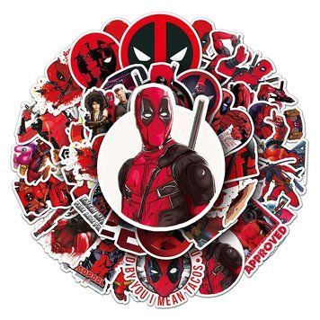 Виниловые стикеры наклеки deadpool 10 шт а084/10 фото