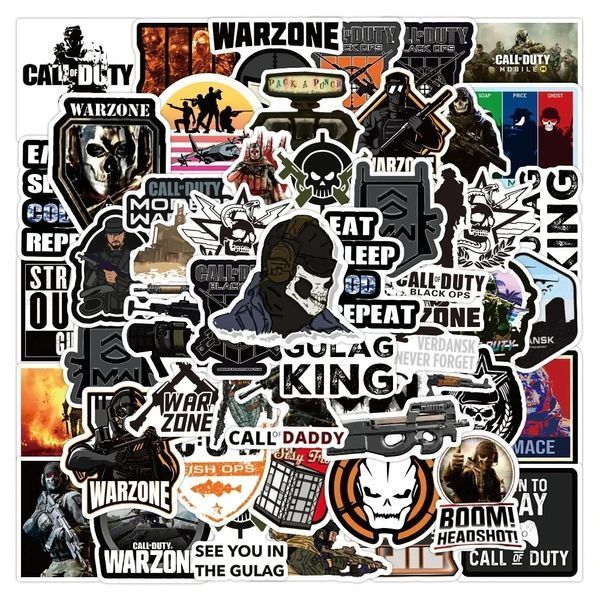 Виниловые стикеры наклейки call of duty military 10 шт а053/10 фото